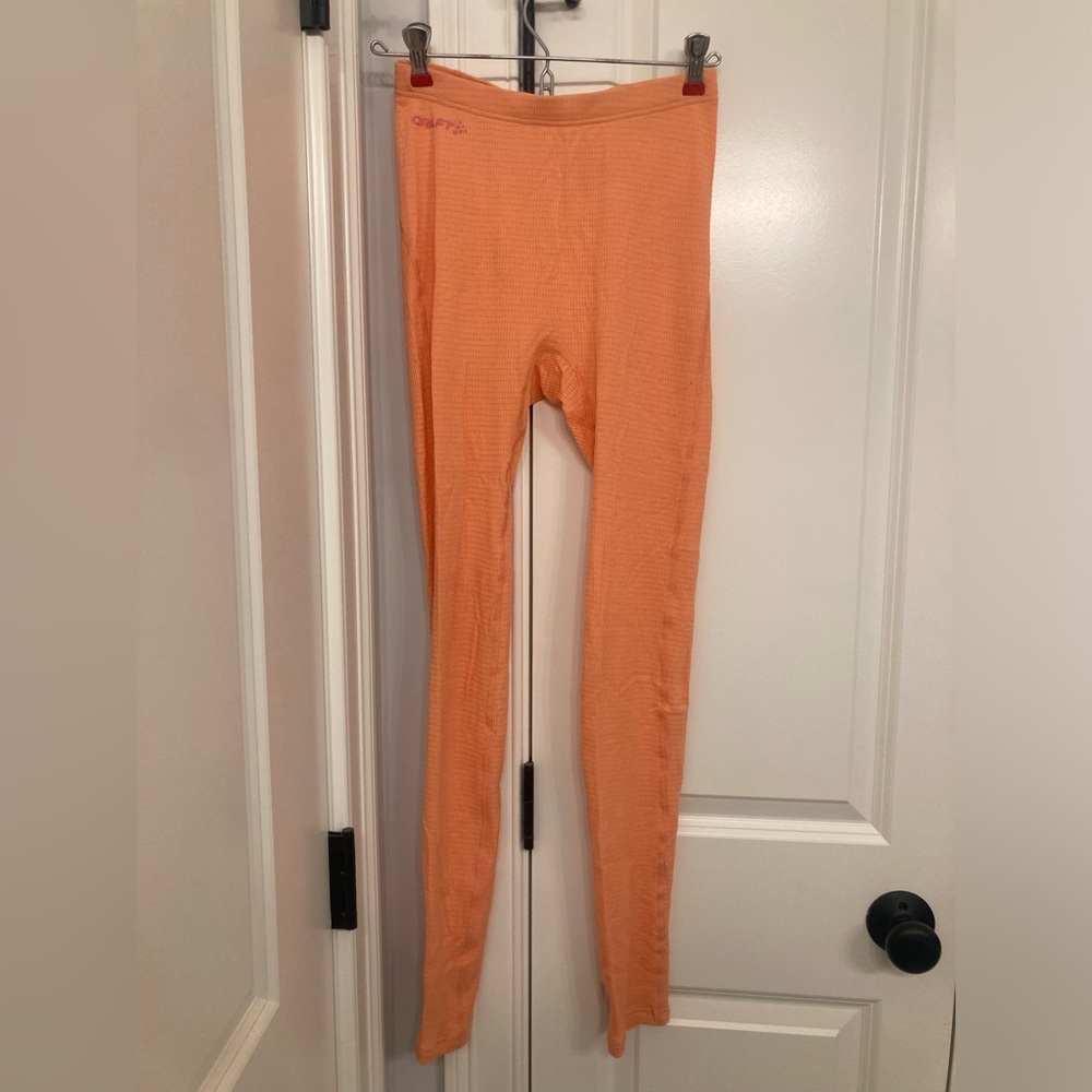Craft orange base layer leggings size medium